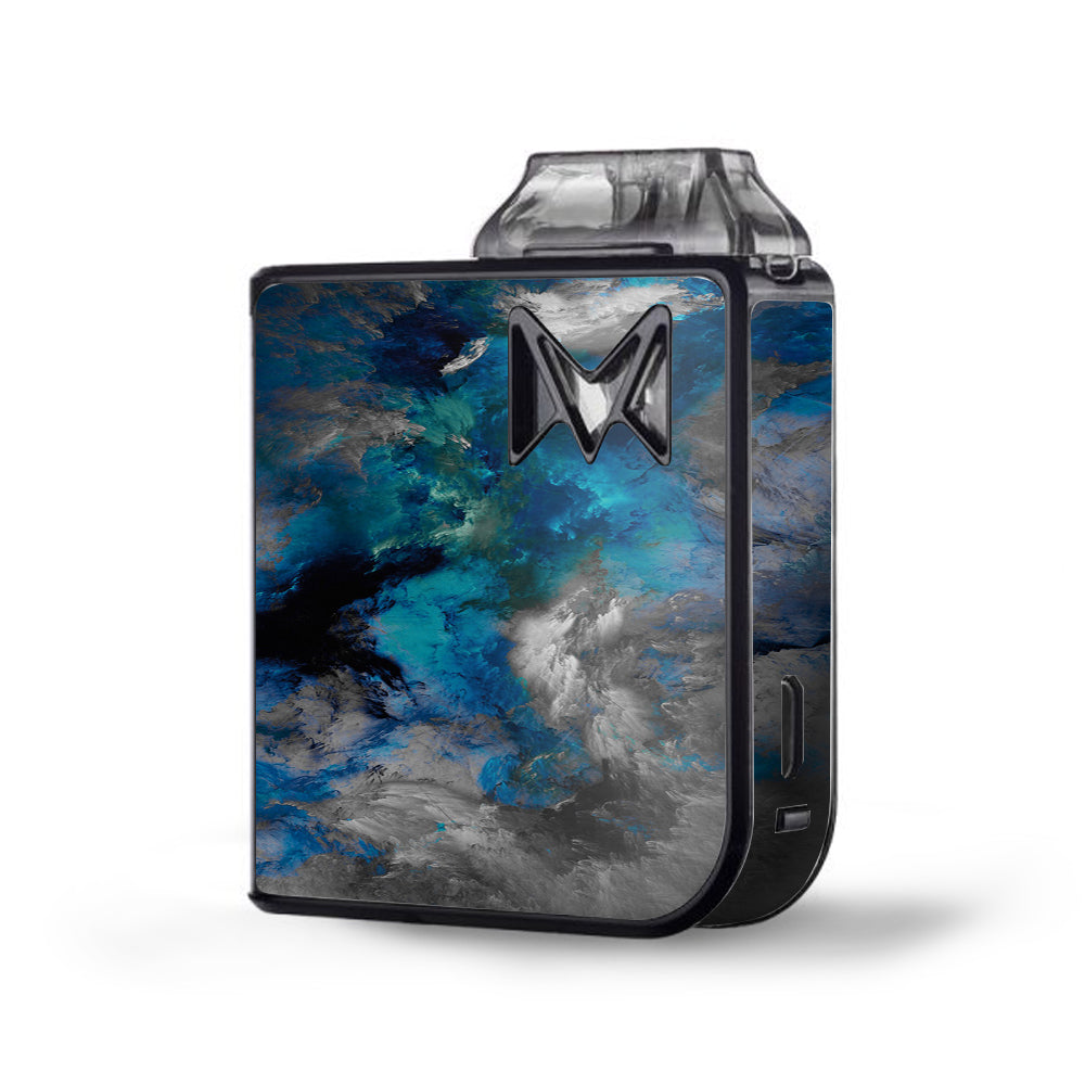  Blue Grey Painted Clouds Watercolor Mipod Mi Pod Skin