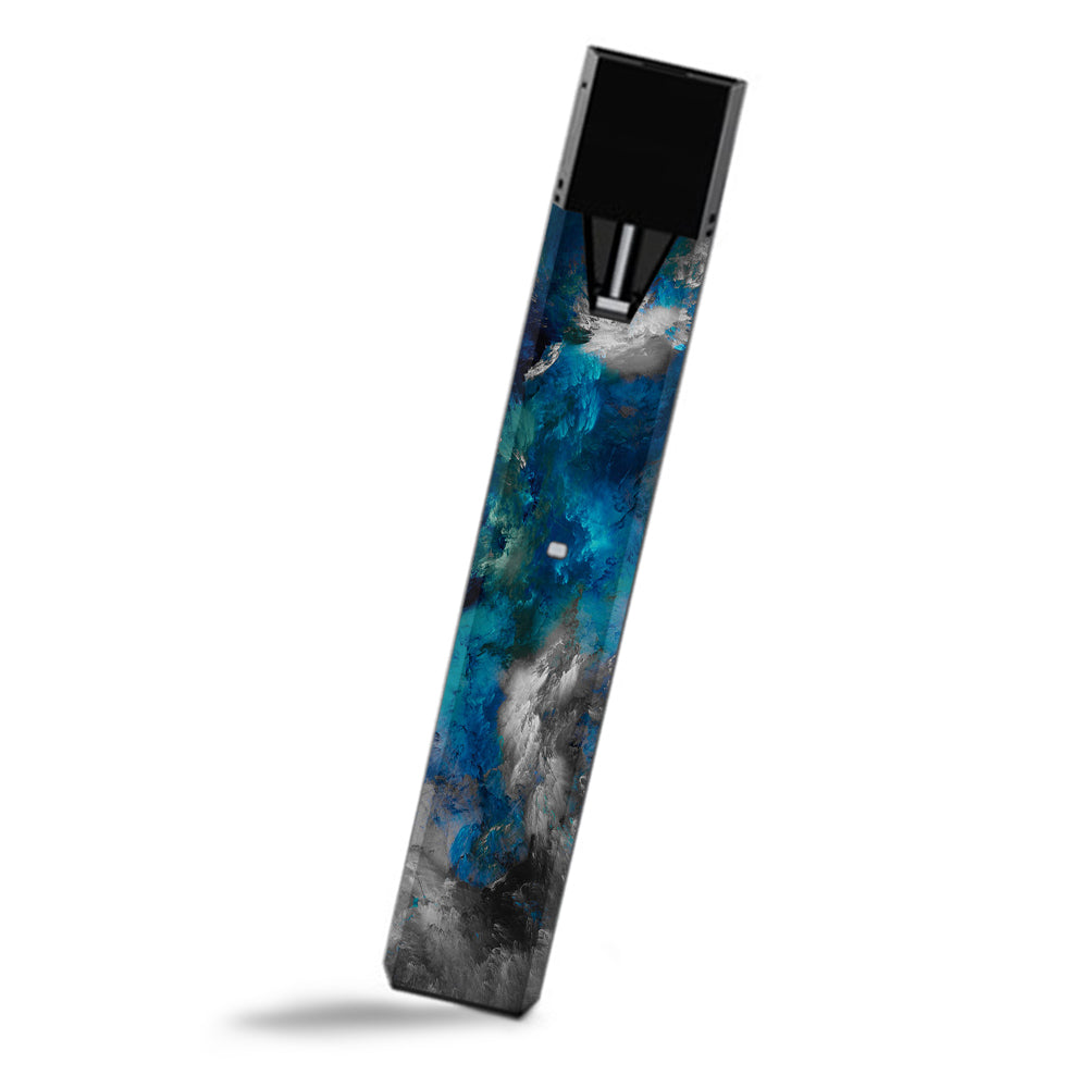  Blue Grey Painted Clouds Watercolor Smok Fit Ultra Portable Skin