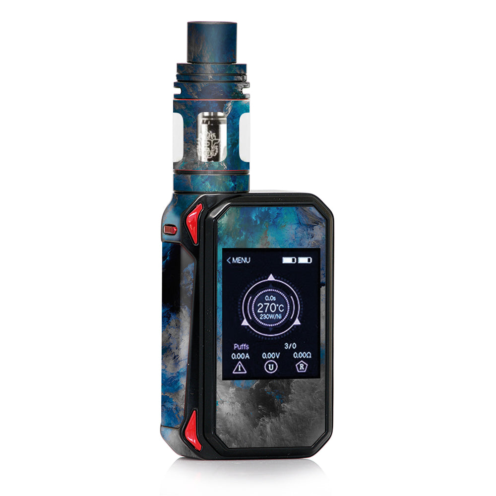  Blue Grey Painted Clouds Watercolor Smok G-priv 2 Skin