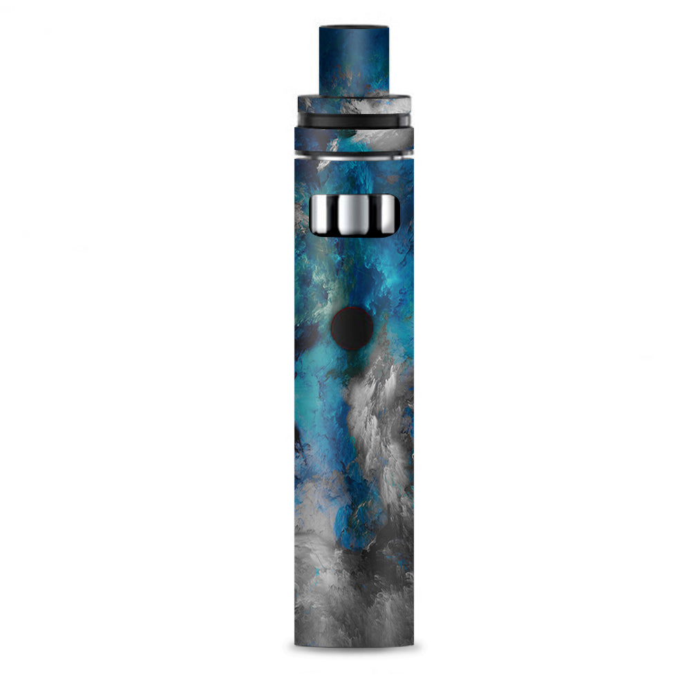  Blue Grey Painted Clouds Watercolor Smok Stick AIO Skin