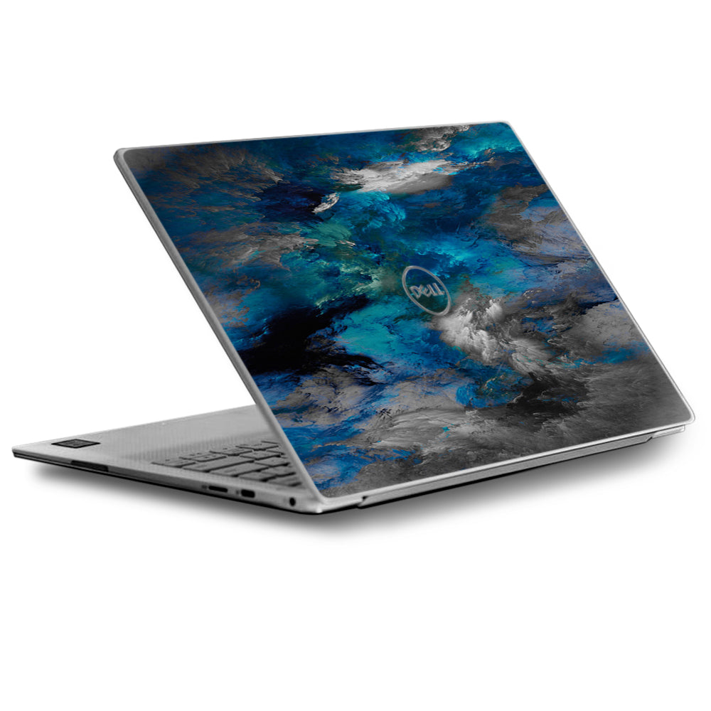  Blue Grey Painted Clouds Watercolor Dell XPS 13 9370 9360 9350 Skin