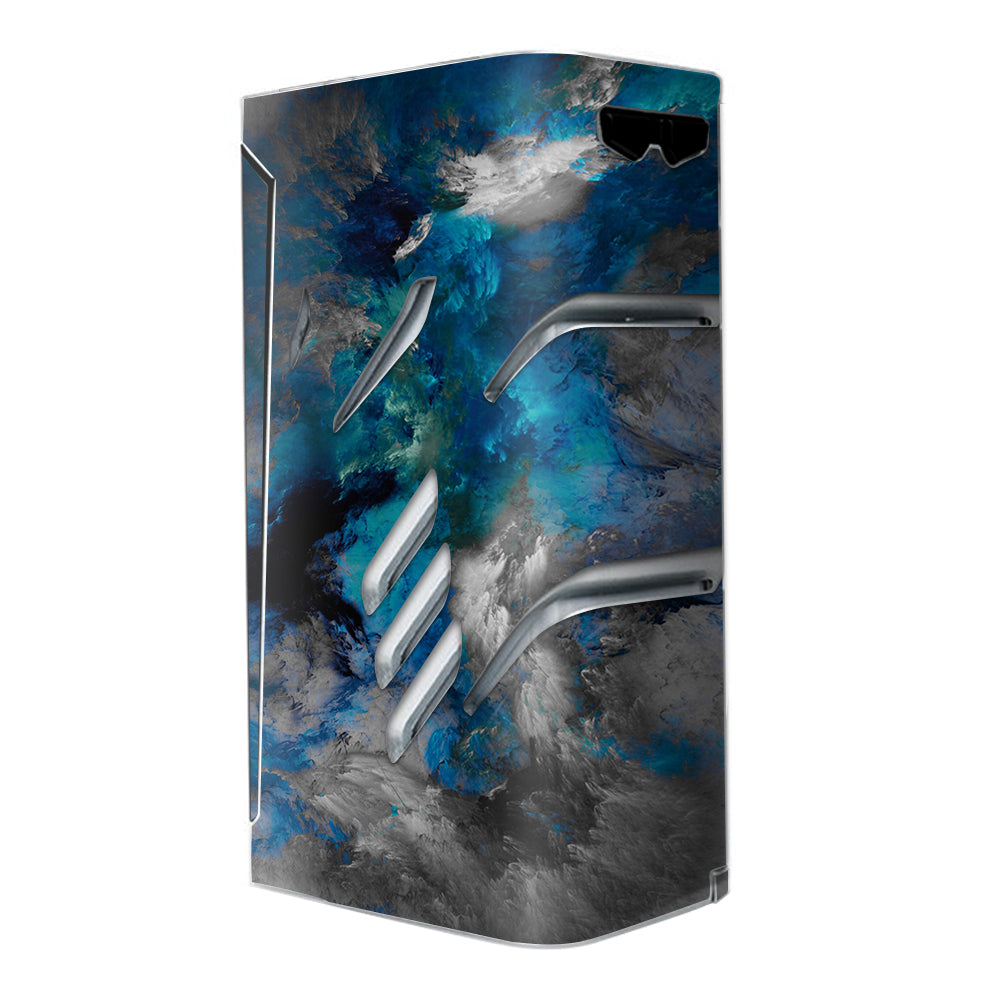  Blue Grey Painted Clouds Watercolor Smok T-Priv Skin