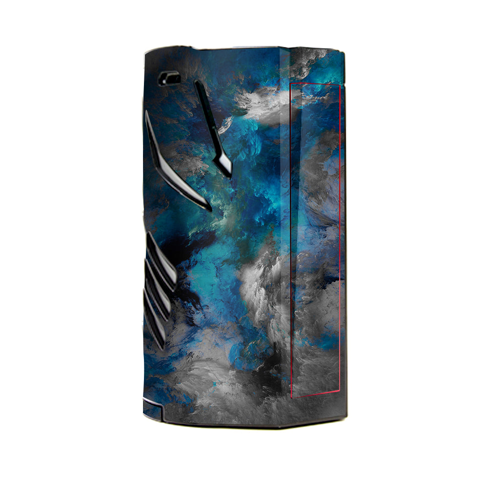  Blue Grey Painted Clouds Watercolor T-Priv 3 Smok Skin