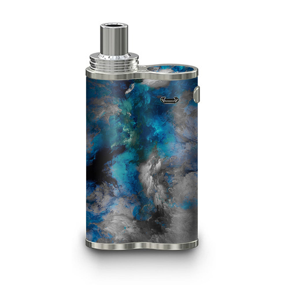  Blue Grey Painted Clouds Watercolor eLeaf iJustX Skin