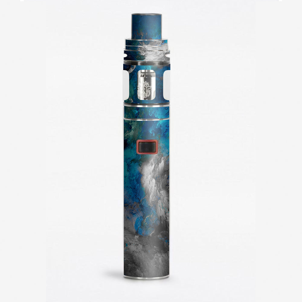  Blue Grey Painted Clouds Watercolor Smok Stick X8 Skin