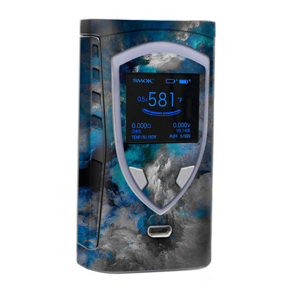 Blue Grey Painted Clouds Watercolor Smok Procolor 225w Skin