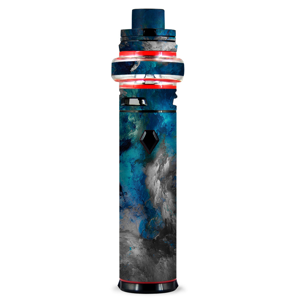  Blue Grey Painted Clouds Watercolor Smok stick V9 Max Skin