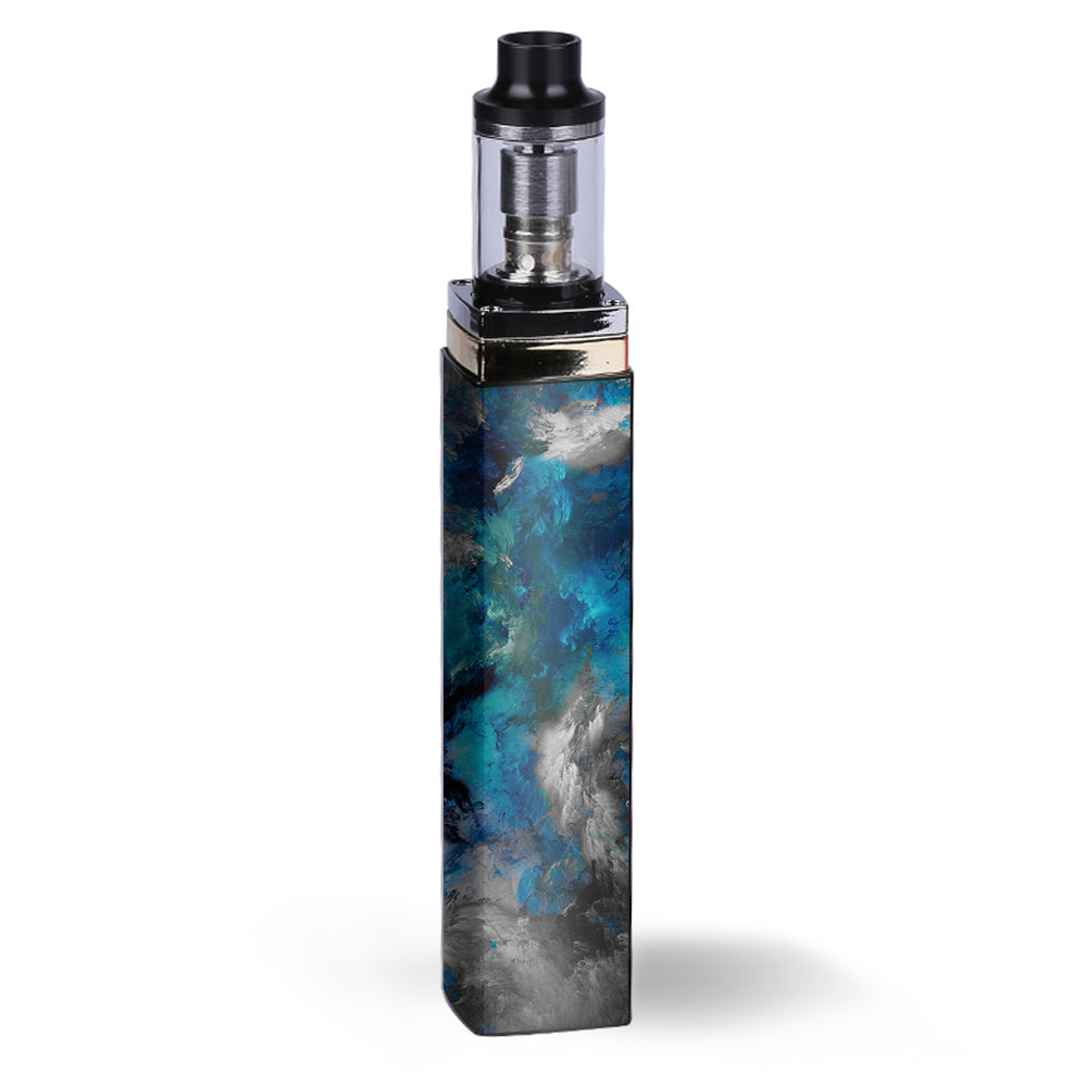  Blue Grey Painted Clouds Watercolor Artery Lady Q Skin