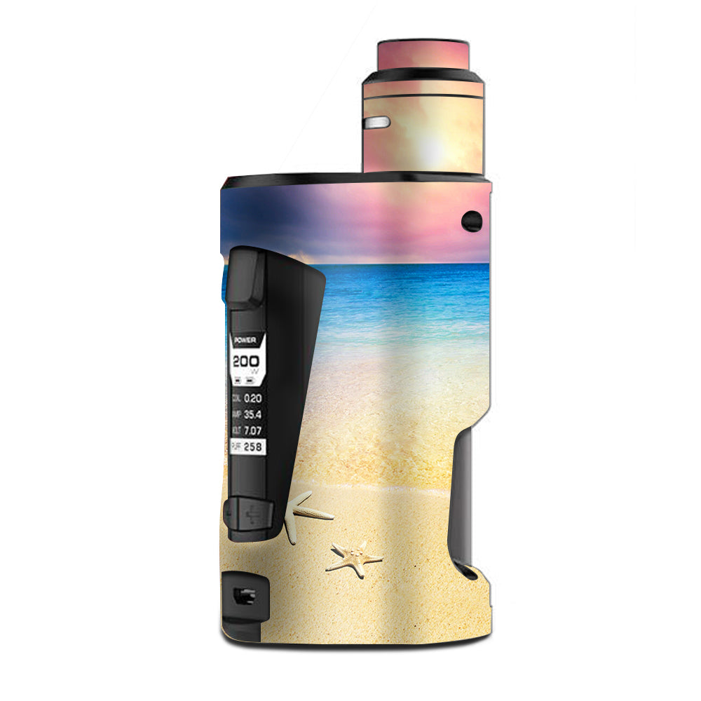  Starfish On The Sand Beach Sunset G Box Squonk Geek Vape Skin