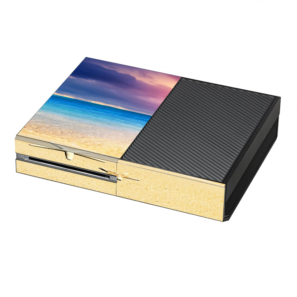  Starfish On The Sand Beach Sunset Microsoft Xbox One Skin