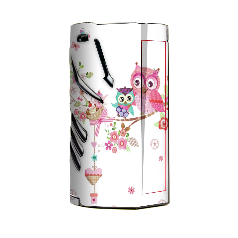  Owls In Tree Teacup Cupcake T-Priv 3 Smok Skin