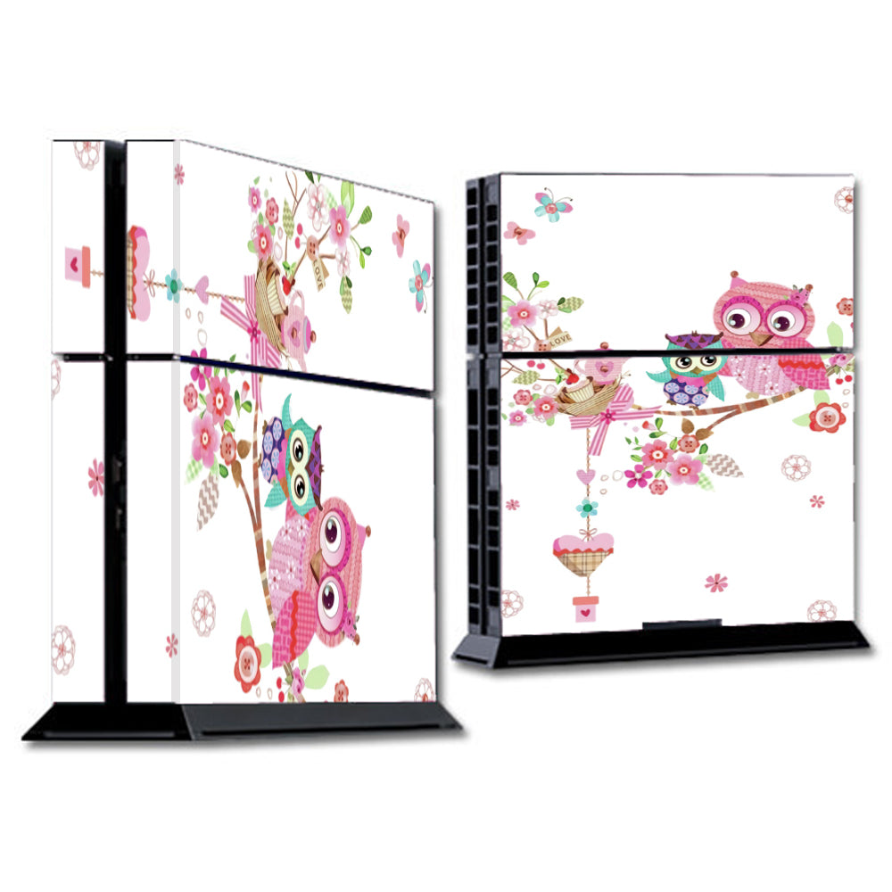  Owls In Tree Teacup Cupcake Sony Playstation PS4 Skin