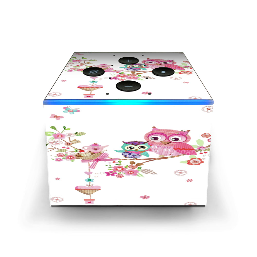  Owls In Tree Teacup Cupcake Amazon Fire TV Cube Skin