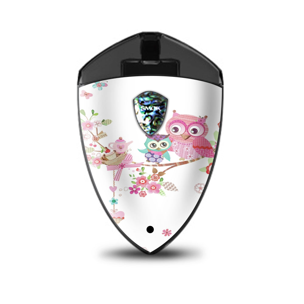  Owls In Tree Teacup Cupcake Smok Rolo Badge Skin