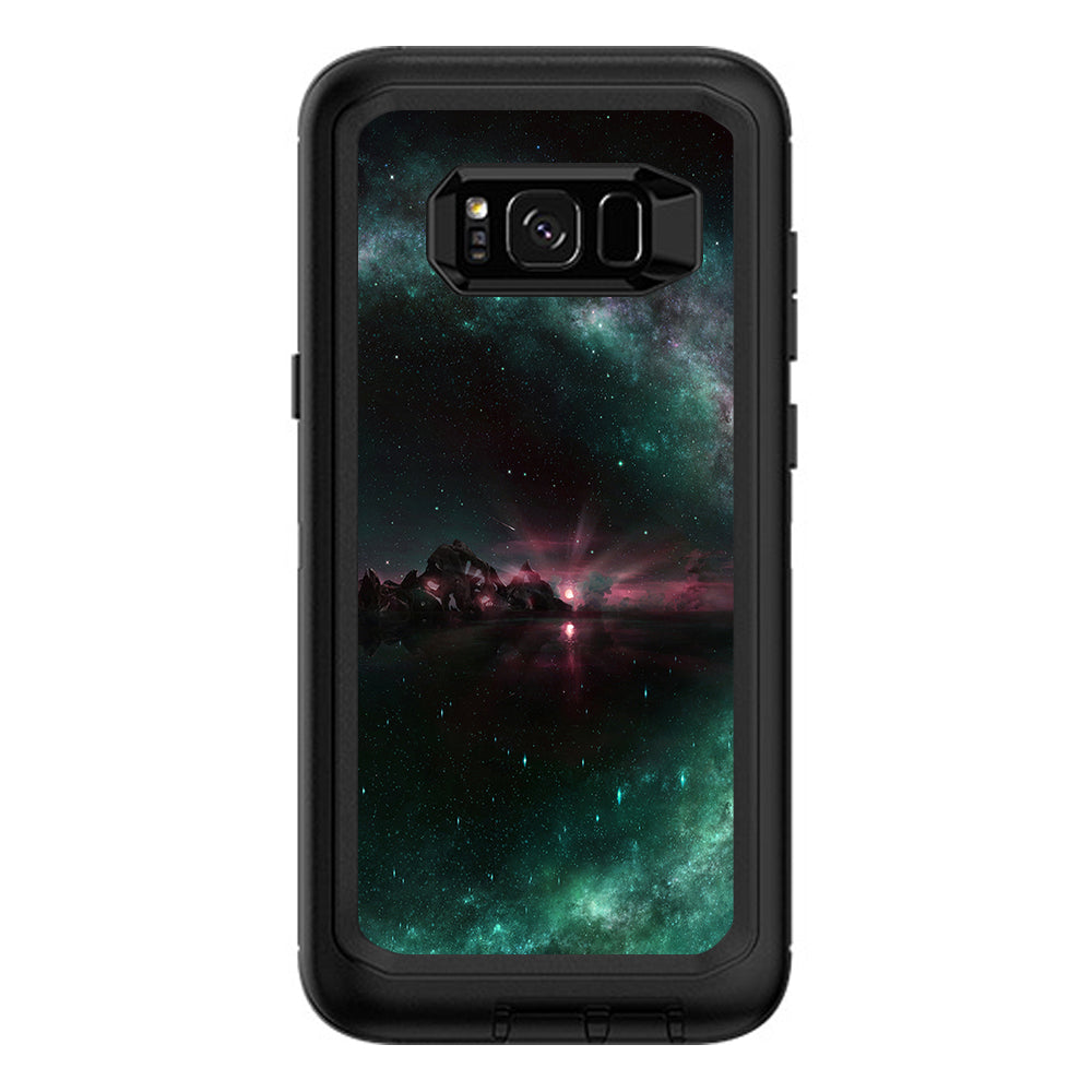  Galaxy Planet Shine Moon Otterbox Defender Samsung Galaxy S8 Plus Skin
