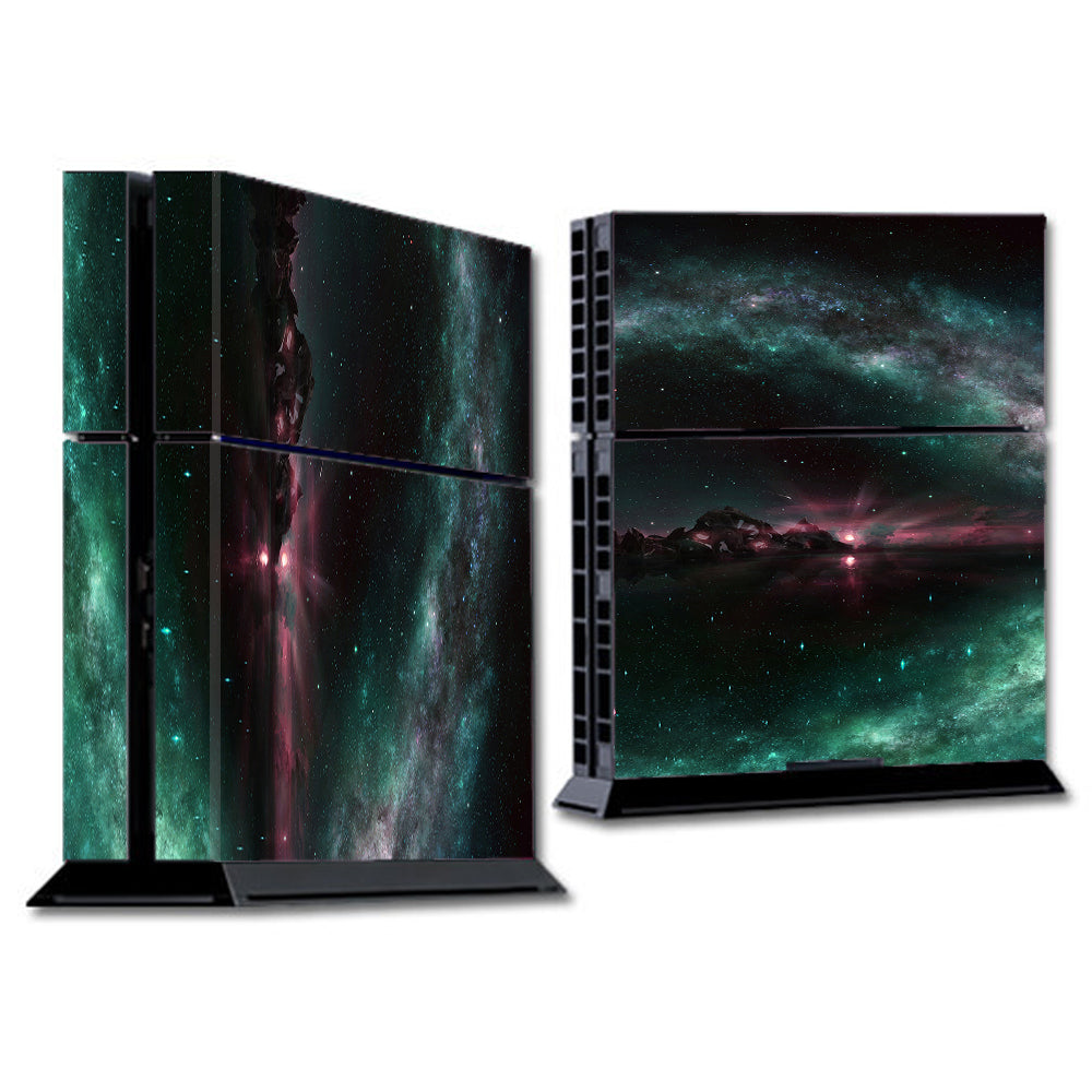  Galaxy Planet Shine Moon Sony Playstation PS4 Skin