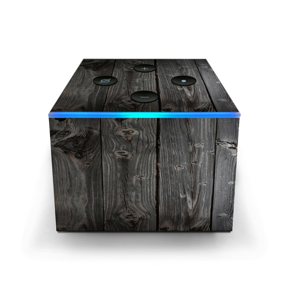  Reclaimed Grey Wood Old Amazon Fire TV Cube Skin