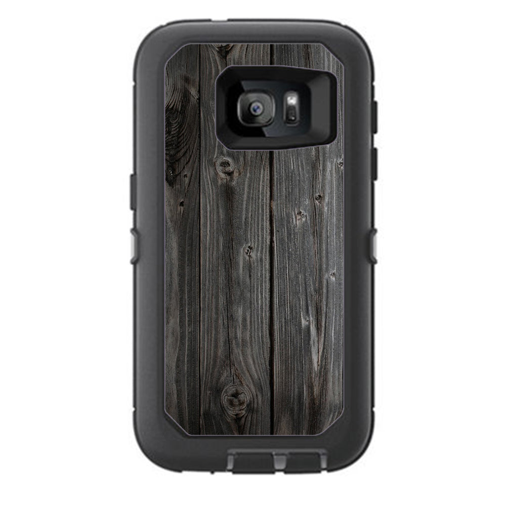  Reclaimed Grey Wood Old Otterbox Defender Samsung Galaxy S7 Skin