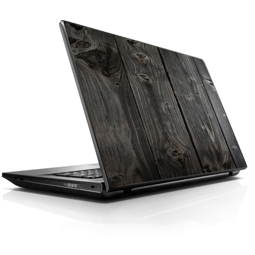  Reclaimed Grey Wood Old Universal 13 to 16 inch wide laptop Skin