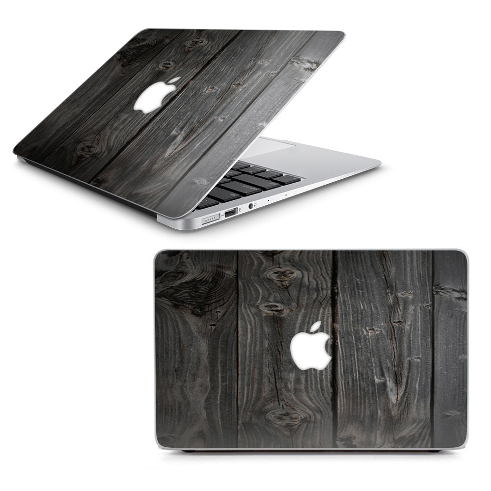  Reclaimed Grey Wood Old Macbook Air 13" A1369 A1466 Skin