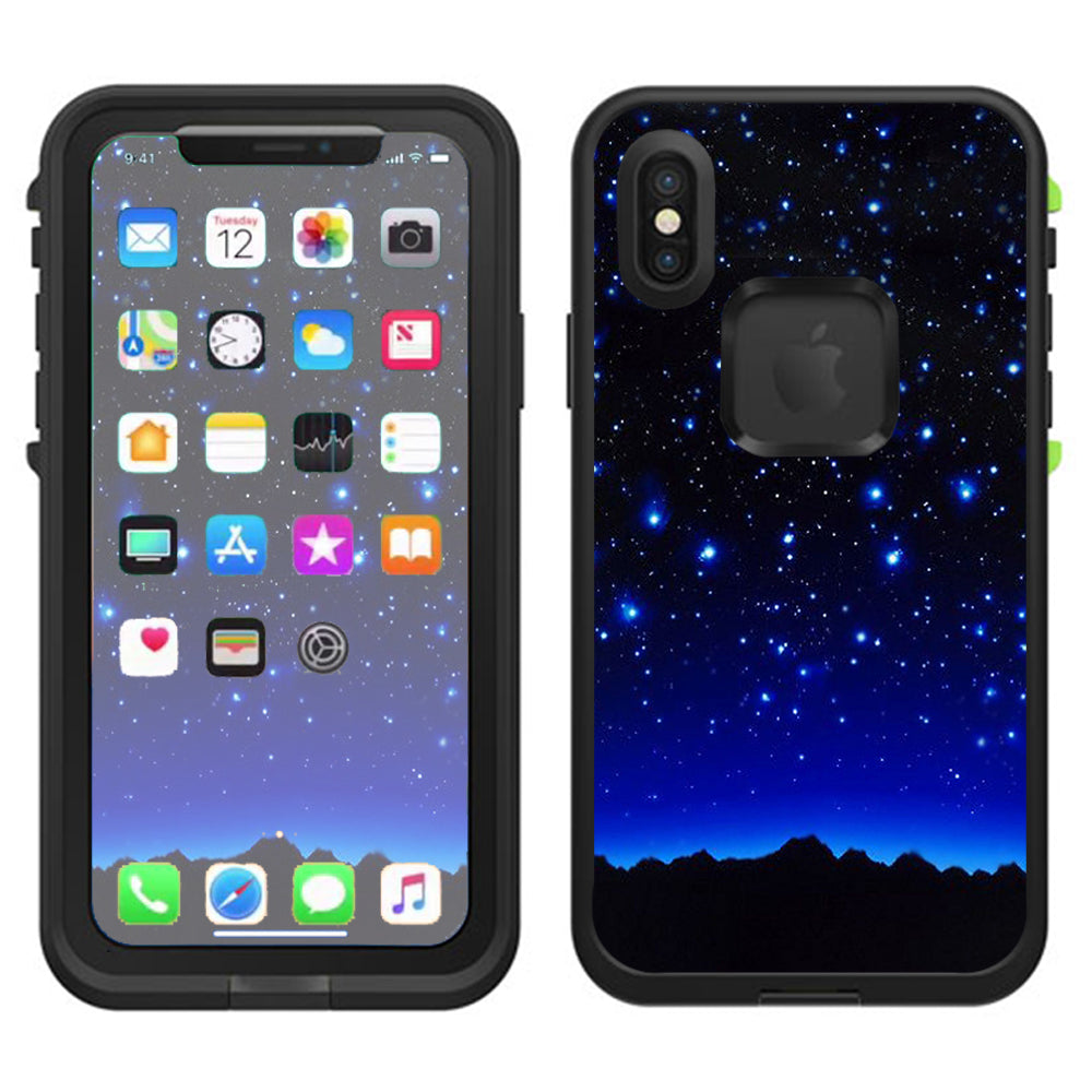  Star Shower Falling Meteors Lifeproof Fre Case iPhone X Skin