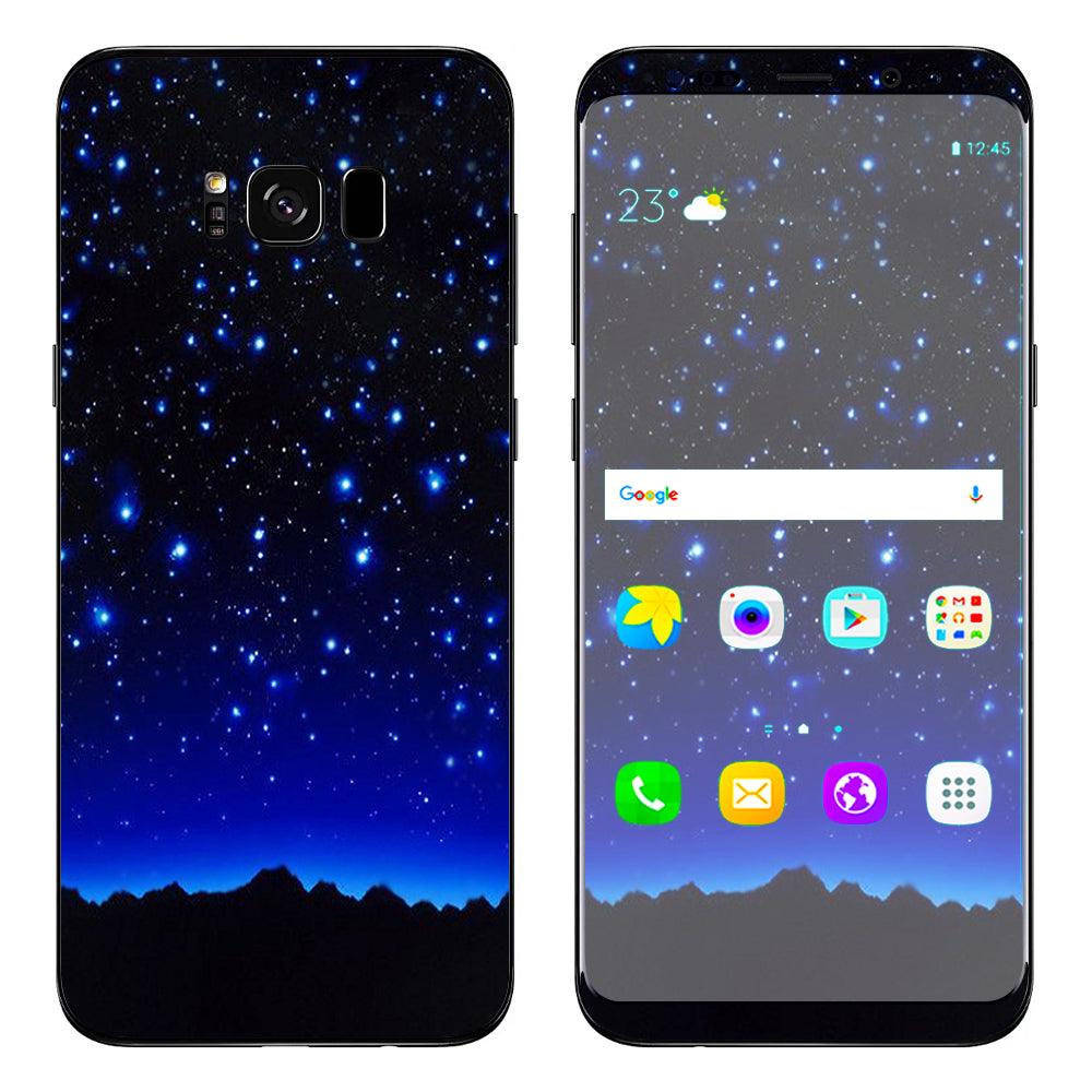  Star Shower Falling Meteors Samsung Galaxy S8 Skin