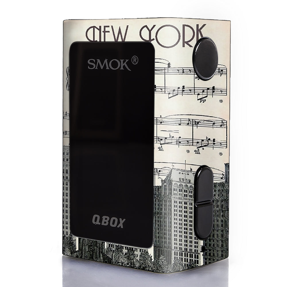 New York City Music Notes Smok Q-Box Skin