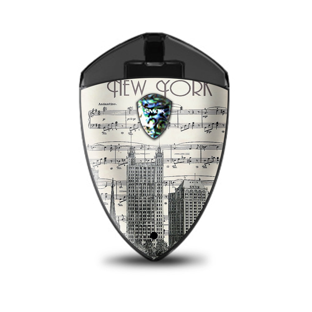  New York City Music Notes Smok Rolo Badge Skin