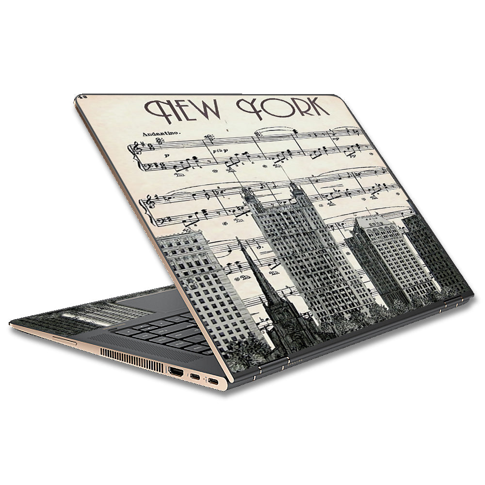  New York City Music Notes HP Spectre x360 13t Skin