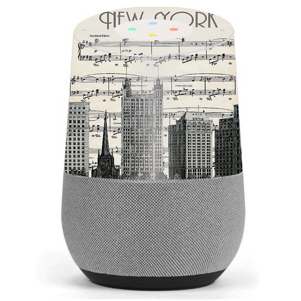  New York City Music Notes Google Home Skin