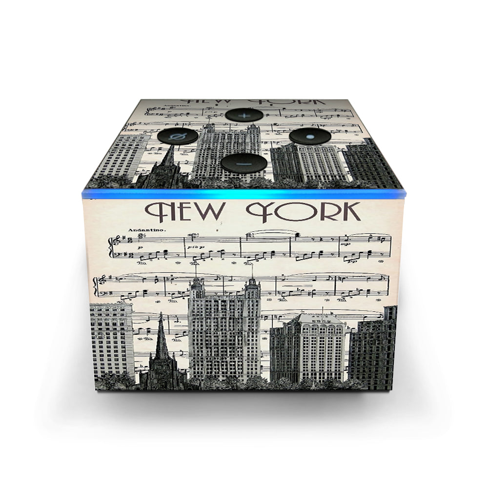  New York City Music Notes Amazon Fire TV Cube Skin