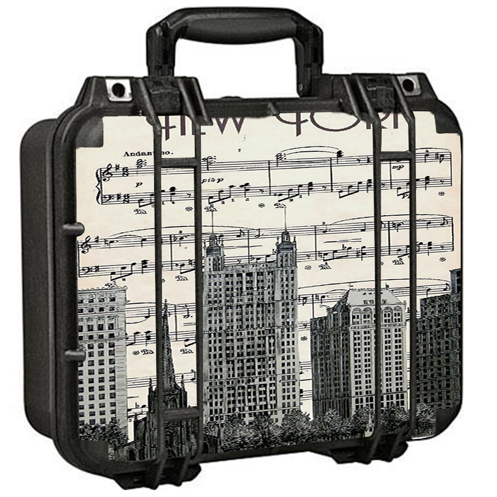  New York City Music Notes Pelican Case 1400 Skin