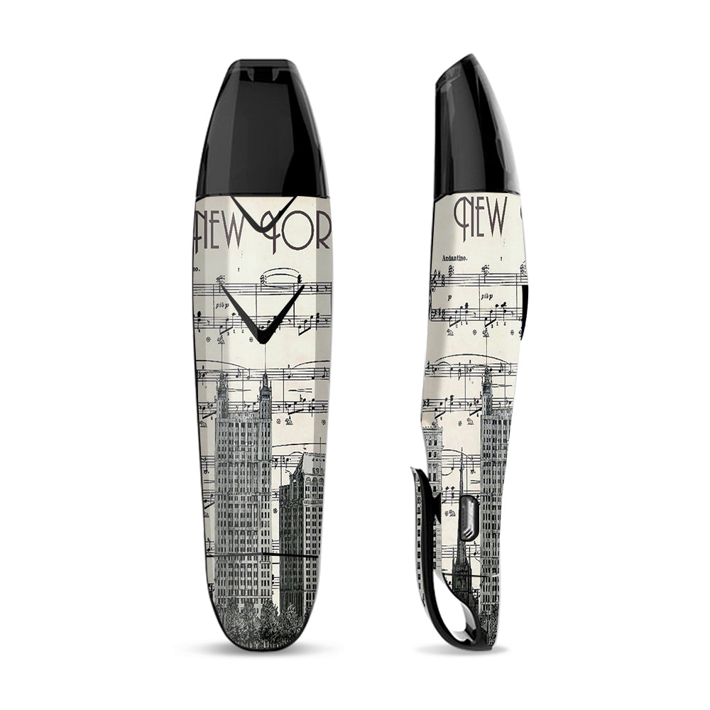 Skin Decal for Suorin Vagon  Vape / New York City Music Notes