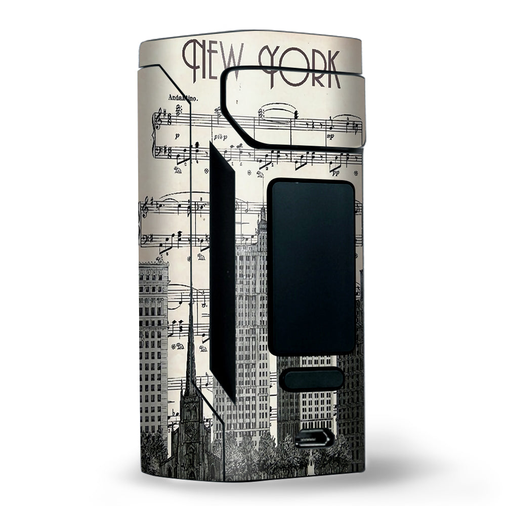  New York City Music Notes Wismec RX2 20700 Skin