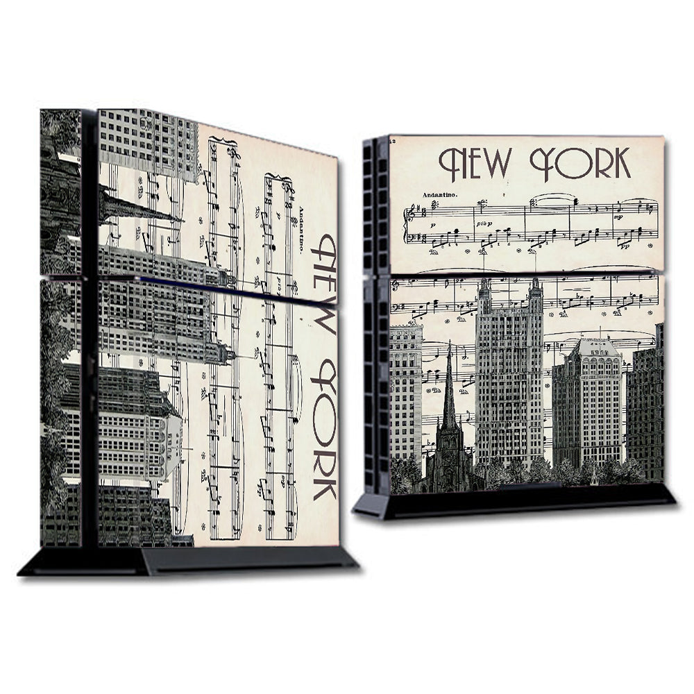  New York City Music Notes Sony Playstation PS4 Skin