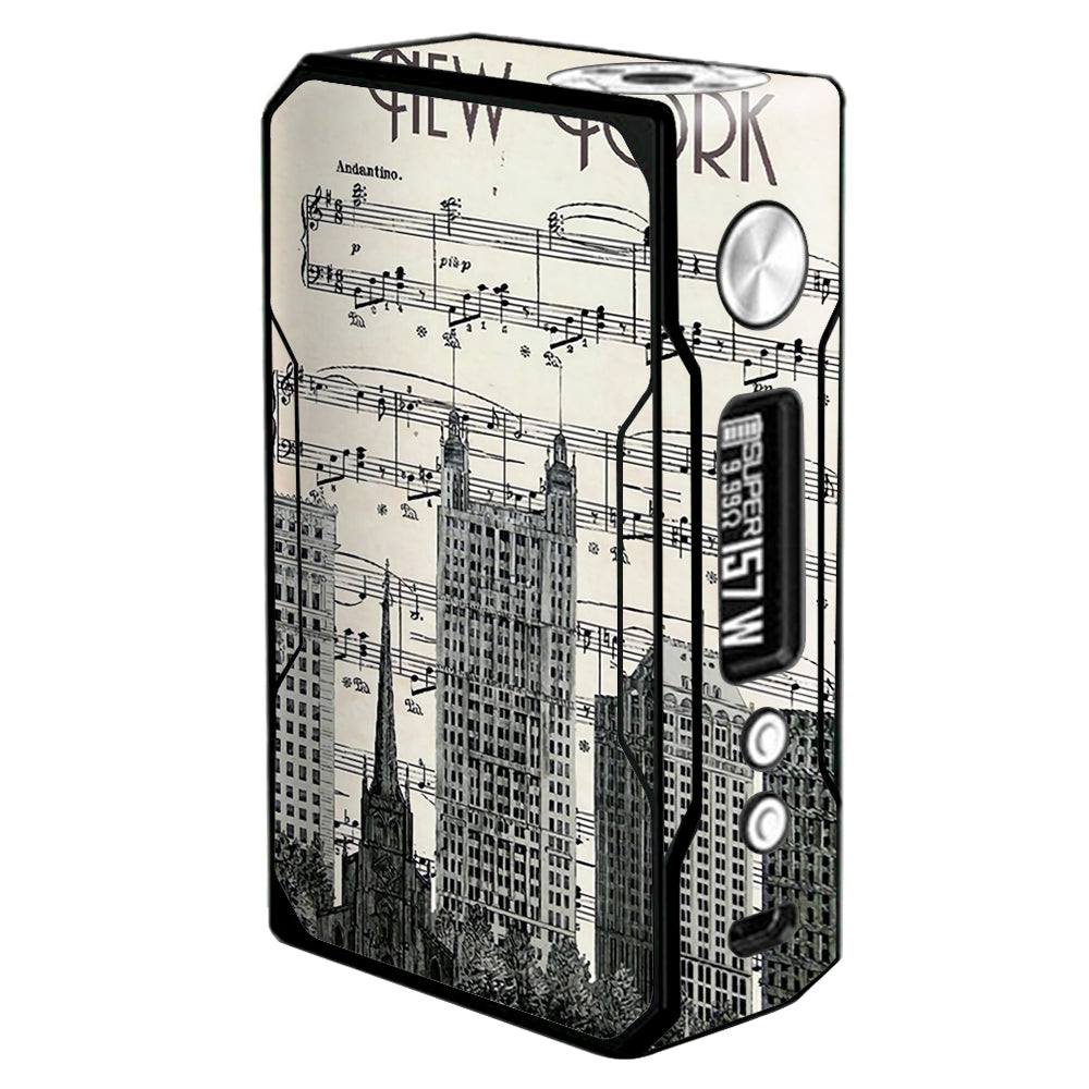  New York City Music Notes Voopoo Drag 157w Skin