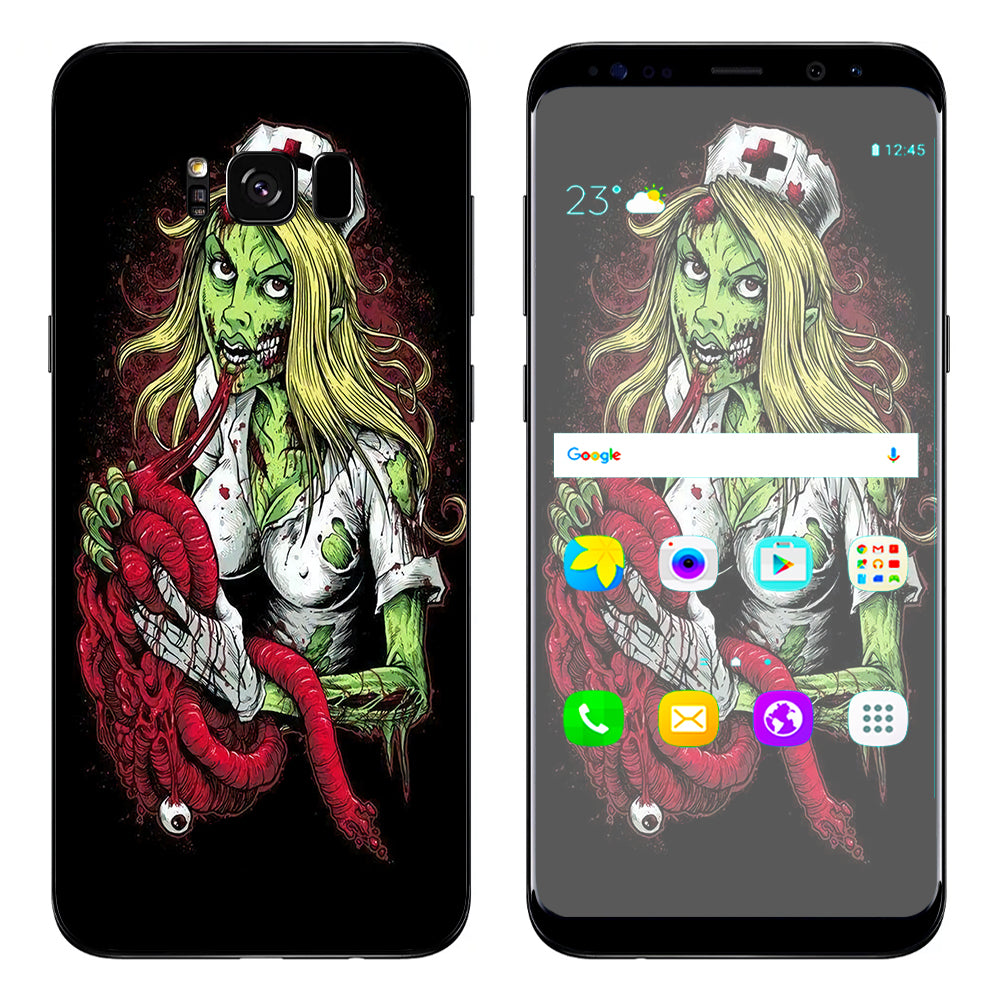  Zombie Nurse Eating Flesh  Samsung Galaxy S8 Plus Skin