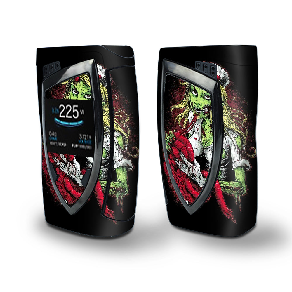 Skin Decal Vinyl Wrap for Smok Devilkin Kit 225w (includes TFV12 Prince Tank Skins) Vape Skins Stickers Cover / Zombie Nurse Eating Flesh 