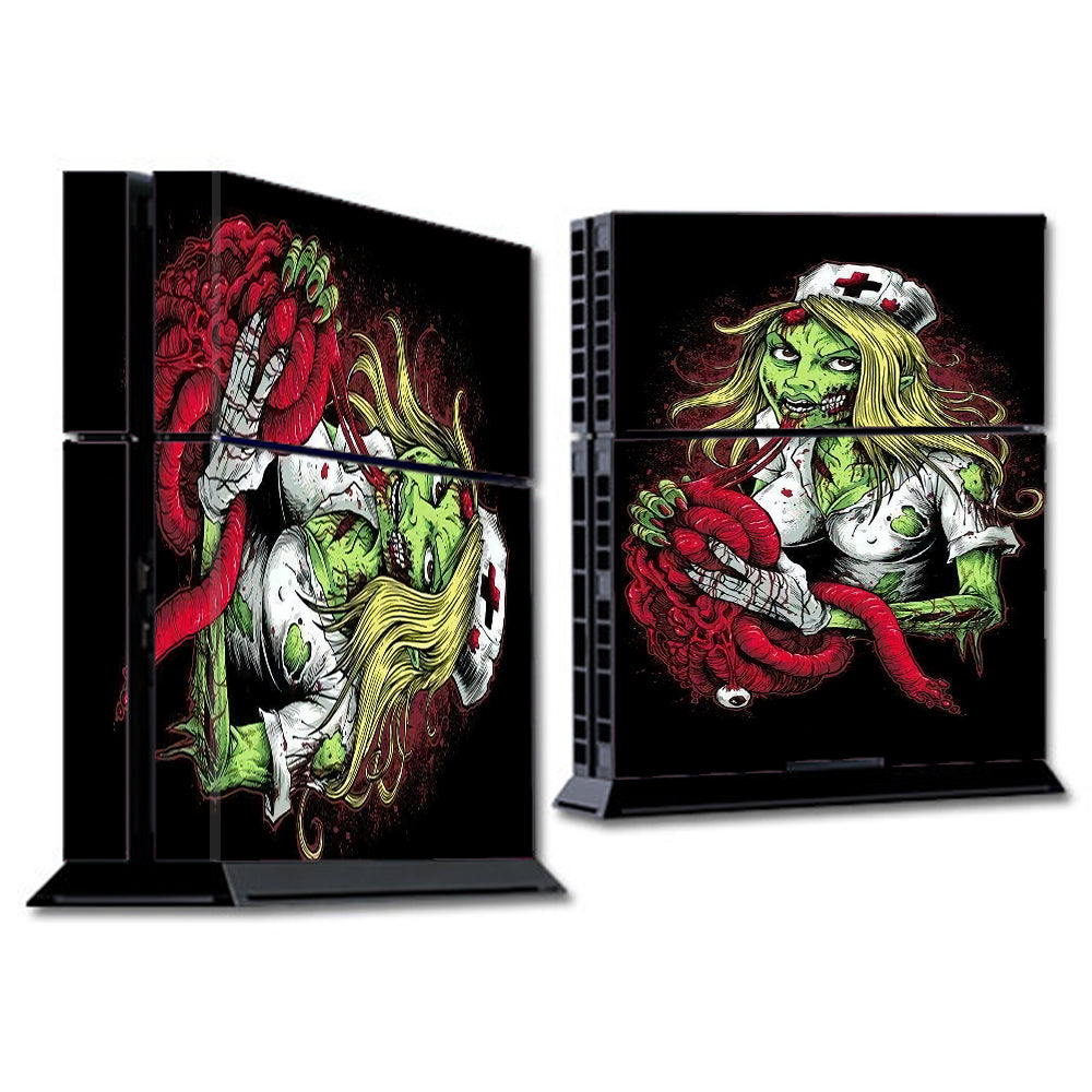  Zombie Nurse Eating Flesh  Sony Playstation PS4 Skin