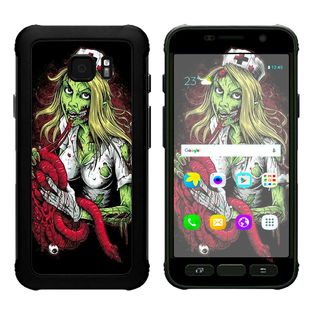  Zombie Nurse Eating Flesh  Samsung Galaxy S7 Active Skin