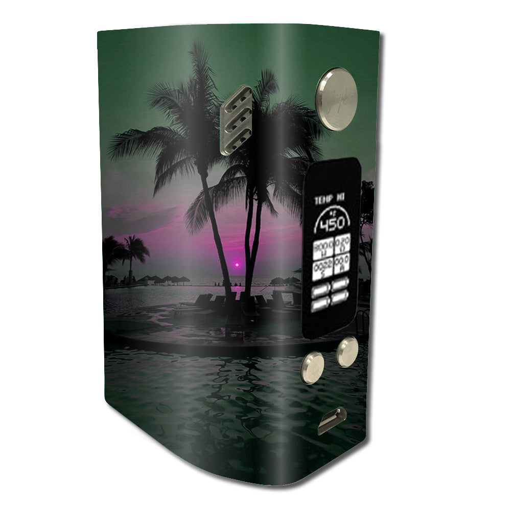  Sunset Tropical Paradise Poolside Wismec Reuleaux RX300 Skin