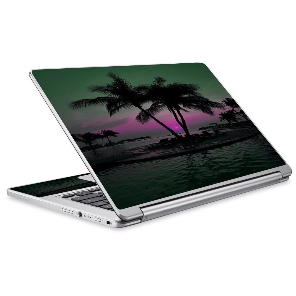  Sunset Tropical Paradise Poolside Acer Chromebook R13 Skin