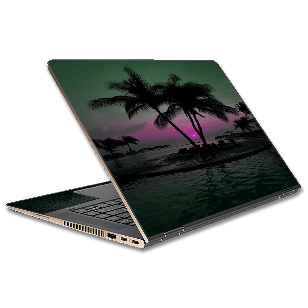  Sunset Tropical Paradise Poolside HP Spectre x360 13t Skin