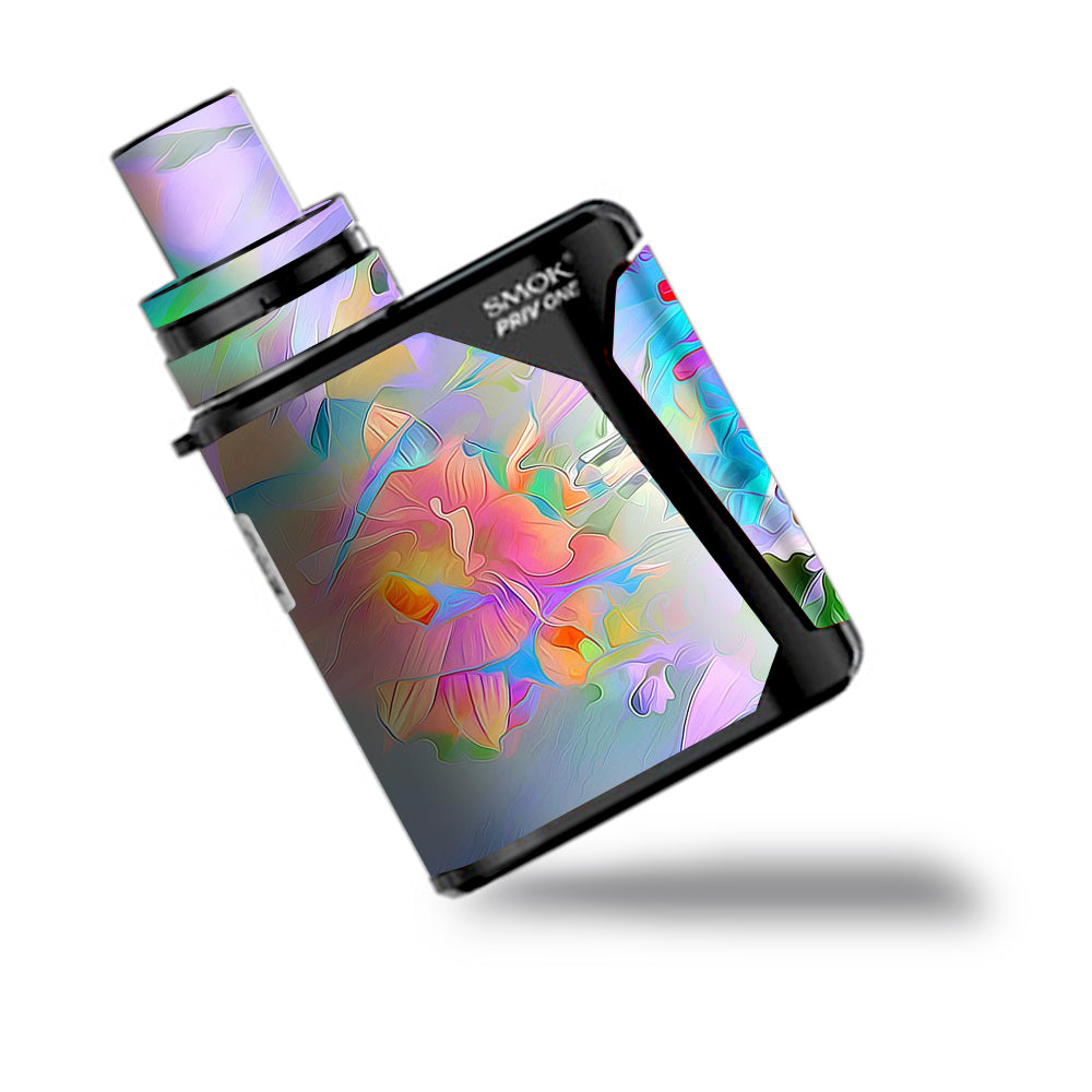  Watercolors Vibrant Floral Paint Smok Priv One Skin