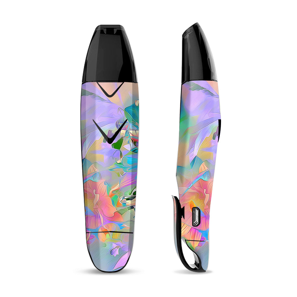 Skin Decal for Suorin Vagon  Vape / Watercolors Vibrant Floral Paint