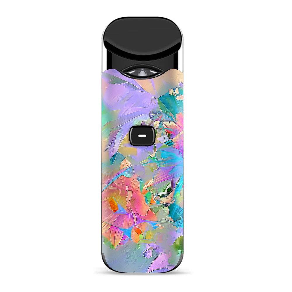 Watercolors Vibrant Floral Paint Smok Nord Skin