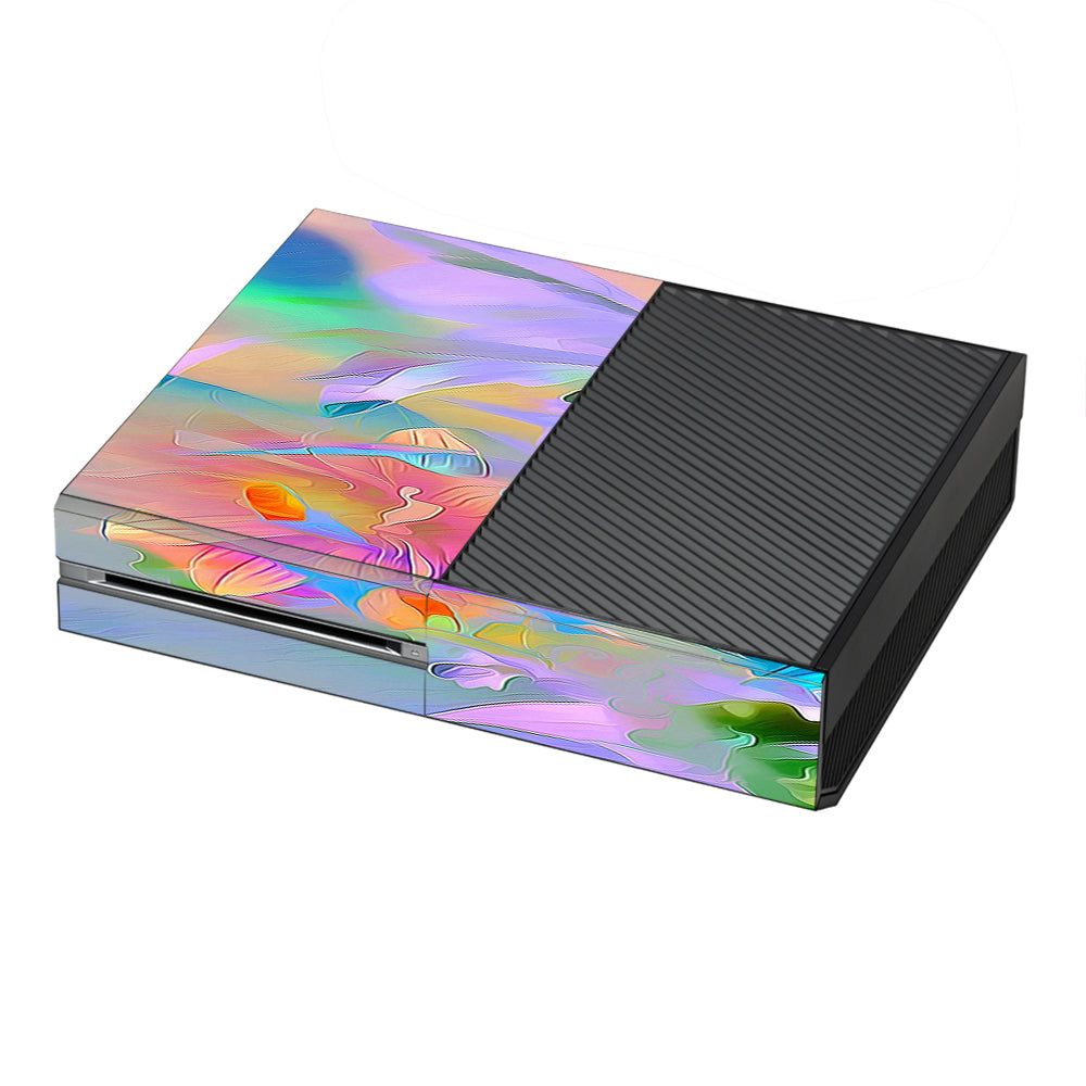  Watercolors Vibrant Floral Paint Microsoft Xbox One Skin