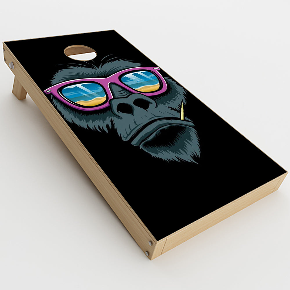  Chimp Toothpick Sunglasses Cornhole Game Boards  Skin