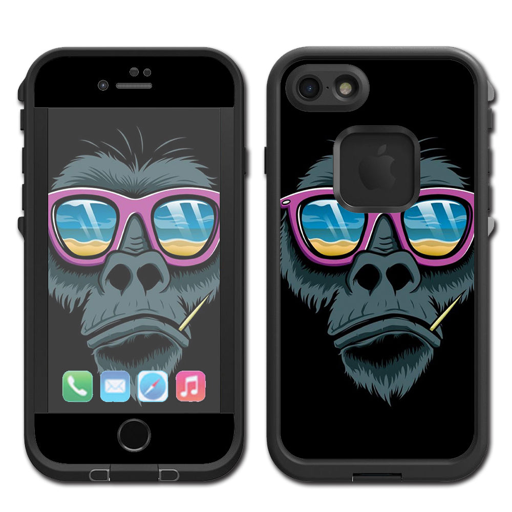  Chimp Toothpick Sunglasses Lifeproof Fre iPhone 7 or iPhone 8 Skin