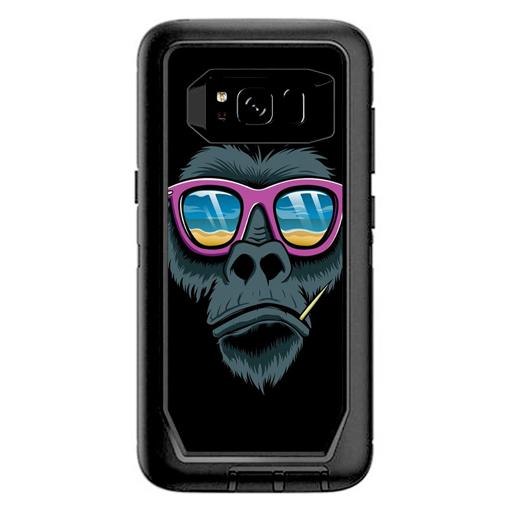  Chimp Toothpick Sunglasses Otterbox Defender Samsung Galaxy S8 Skin